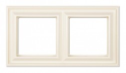 Рамка Jung ECO Profi Deco Бежевый 2 поста горизонтальная/вертикальная EPD482