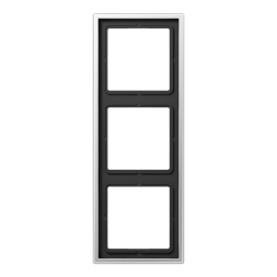 Рамка Jung LS 990 Алюминий 3 поста AL2983