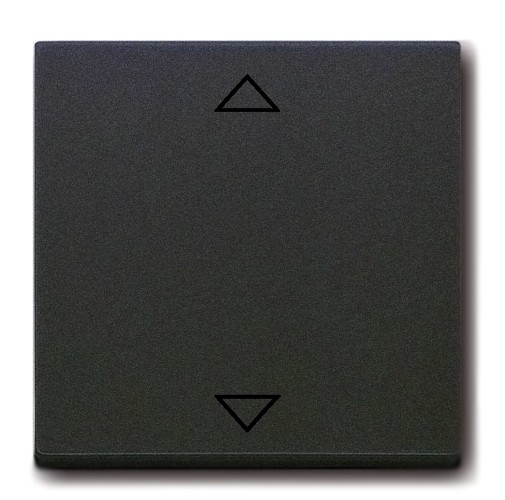 Клавиша ABB Future антрацит для механизма электронного выключателя Busch-Jalousiecontrol 6411 U-101 6411 U/S-101 6418 U реле 6402 U 2CKA006430A0326 6430-81-102