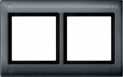 Рамка Merten Aquadesign Антрацит 2 поста MTN401214