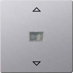 Накладка управления жалюзи Gira E22 Алюминий подключен датчиков 0820203