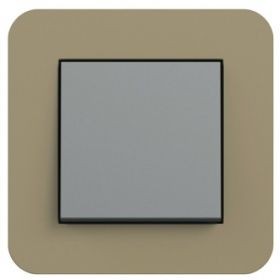 Рамка Gira E3 Умбра / Белый с белой подложкой 1 пост 0211416