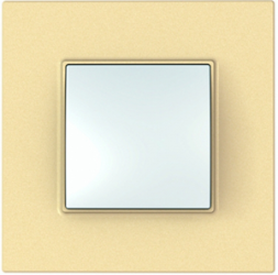 Рамка Schneider Electric Unica Quadro Карамель 1 пост MGU4.702.36