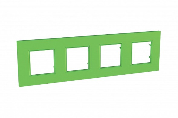 Рамка Schneider Electric Unica Quadro Киви 4 поста MGU4.708.28