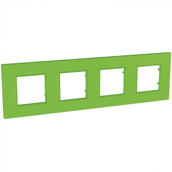 Рамка Schneider Electric Unica Quadro Киви 4 поста MGU4.708.28