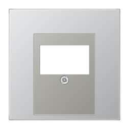 Крышка Jung LS серия алюминий для ТАЕ-розетки,моно/стерео-аудиорозетки,комбинированной вставки AL2969T