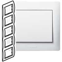 Рамка Legrand Galea Life Белый 5 постов вертикальная 771009