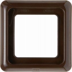 Рамка Berker IP44 Коричневый с уплотнением с блеском 1 пост 132801