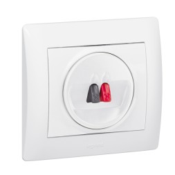 Лицевая панель Legrand Galea Life White для 1очной розетки для колонок - Кат. № 0 775 785 771000