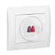 Лицевая панель Legrand Galea Life White для 1очной розетки для колонок - Кат. № 0 775 785 771000