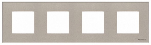 Рамка ABB Zenit Брызги шампанского 4 поста 2CLA227400N3901 N2274 CH
