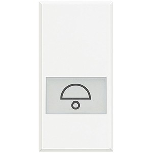 Клавиши Bticino Axolute Белый с подсвечиваемыми символами для выключатель в дизайне AXIAL - 1 модуль, звонок HD4921LD