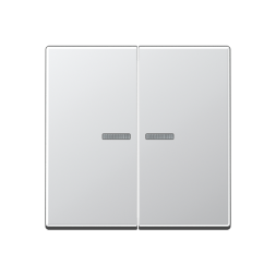 Клавиша Jung A серия Алюминий 2-я с подсветкой A595KO5AL