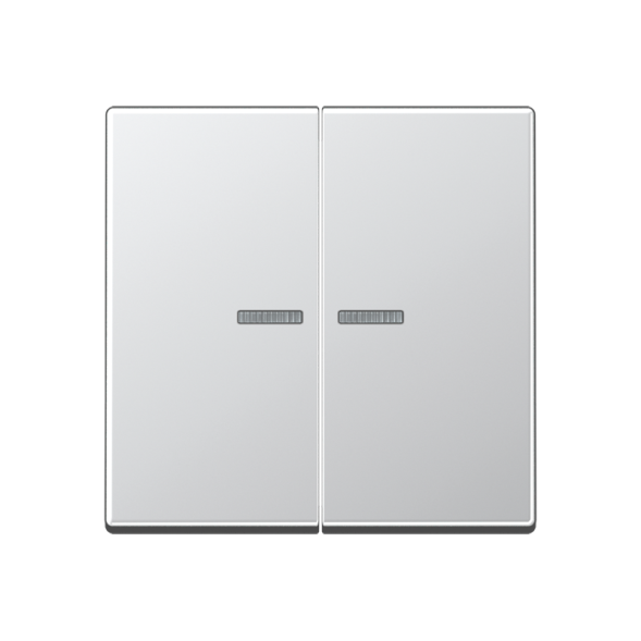 Клавиша Jung A серия Алюминий 2-я с подсветкой A595KO5AL