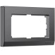 Рамка из поликарбоната для двойной розетки Stark графит матовый Werkel W0081864