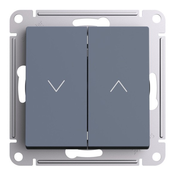 2-клавишный ВЫКЛЮЧАТЕЛЬ ДЛЯ ЖАЛЮЗИ, 2х сх.4, 10А, механизм, быстрозажим. клем., ГРИФЕЛЬ Schneider Electric Art Gallery GAL000719S