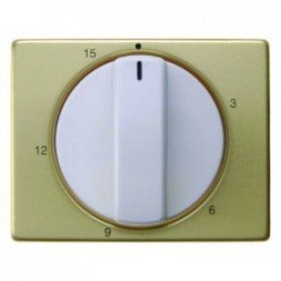 Центральная панель Berker R.1 Berker Arsys золотой/полярная белизна с регулировкой для механических таймеров 16340102