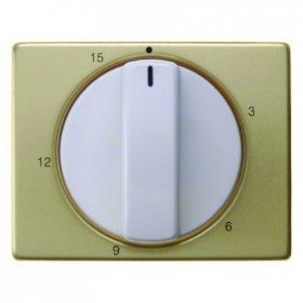 Центральная панель Berker R.1 Berker Arsys золотой/полярная белизна с регулировкой для механических таймеров 16340102