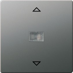 Сенсорный выключатель управления жалюзи Gira E22 Сталь 082020