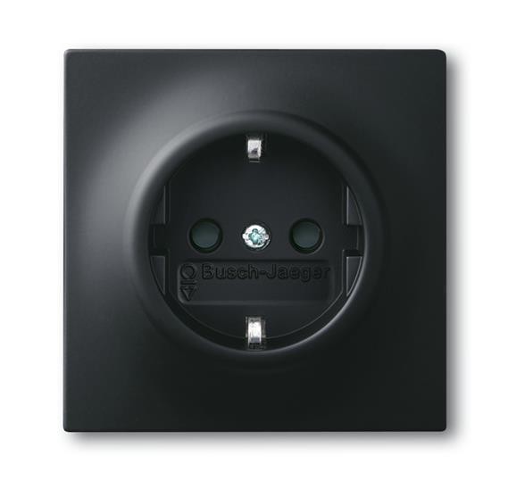 Розетка ABB Impuls чёрный бархат SCHUKO 16А 250В 2CKA002011A3886 20 EUC-775