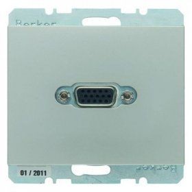 Розетка VGA-PCB Berker K.5 лакированный алюминий 3315417004