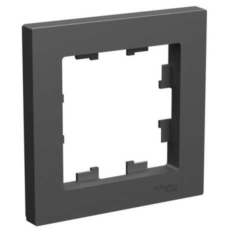 ATN001401 Рамка Atlasdesign 1-постовая БАЗАЛЬТ Schneider Electric