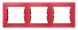 Рамка Schneider Electric Sedna Красный 3 поста SDN5800541