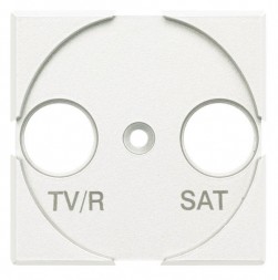 Лицевая панель Bticino Axolute Белый для розеток TV/FM + SAT HD4212