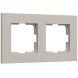 Рамка на 2 поста Slab (дымчатый софт) Werkel W0022917