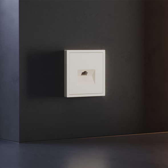 Накладка для розетки компьютерной RJ45 кат.6, S70 (хлопок)