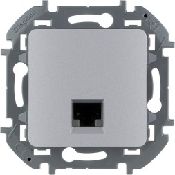 Информационная розетка RJ 45 - категория 6 - UTP Алюминий Legrand INSPIRIA 673832