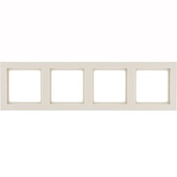Рамка Berker Q.3 Белый с эффектом бархата, 4 поста 10146092