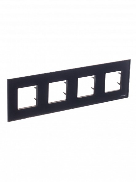 Рамка ABB Zenit Графит 4 поста 2CLA227400N3801 N2274 CF