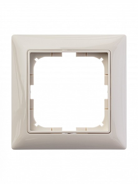 Рамка ABB с декоративной накладкой Basic 55 Слоновая кость 1 пост 2CKA001725A1484 2511-92-507