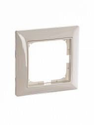 Рамка ABB с декоративной накладкой Basic 55 Слоновая кость 1 пост 2CKA001725A1484 2511-92-507