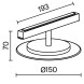 Трековый светильник Technical TR107-2-5W3K-B