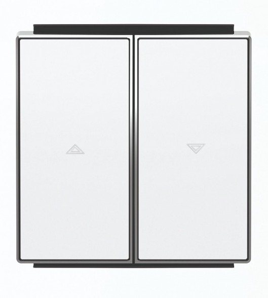 Клавиша ABB Sky белый для механизмов управления жалюзи 2х клав с маркировкой 2CLA854400A1101 8544 BL