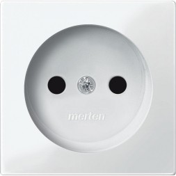 Центральная плата Merten M-серия белый для механизм розетки без заземленным контакта MTN2030-0319