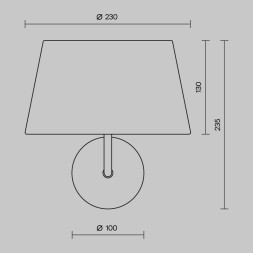Настенный светильник (бра) Maytoni MOD360WL-01B
