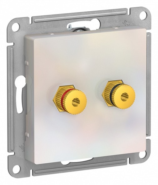 Аудиорозетка двойная Schneider Electric Atlasdesign Жемчуг ATN000487