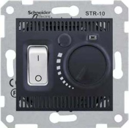 Термостат Schneider Electric Sedna графит теплый пол SDN6000370