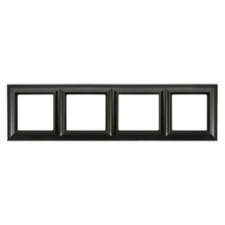 Рамка Jung ECO Profi Deco черный матовый 4 поста EPD484SWM