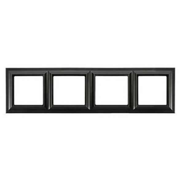 Рамка Jung ECO Profi Deco черный матовый 4 поста EPD484SWM