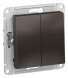 Двухклавишный переключатель Schneider Electric Atlasdesign Мокко сх.6/2, 10АХ, механизм ATN000665