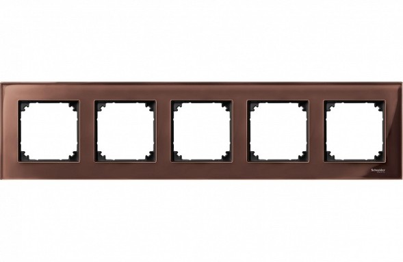 Рамка Merten M-Elegance Махагон 5 постов MTN4050-3215