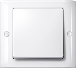 Рамка Merten Aquadesign с винтовыми креплениями Полярно-белый 1 пост MTN401119