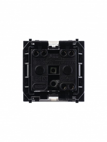 Розетка ABB Zenit альпийский белый SCHUKO с заземлением и безвинтовыми клеммами со шторками 16А / 250В 2CLA228860N1101 N2288.6 BL