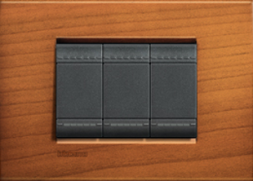 Рамка Bticino LivingLight Квадрат Американская вишня двухмодульная LNA4802LCA