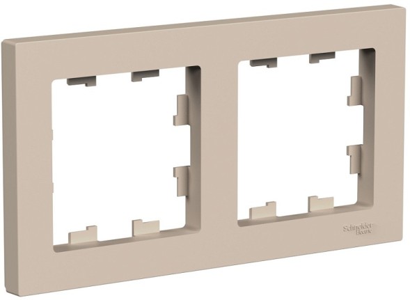 ATN001202 Рамка AtlasDesign Песочный 2-постовая Schneider Electric