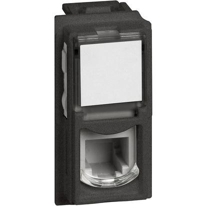 Разъема RJ11 Bticino Living Now черная (4/6) K10 KG4258RJ11